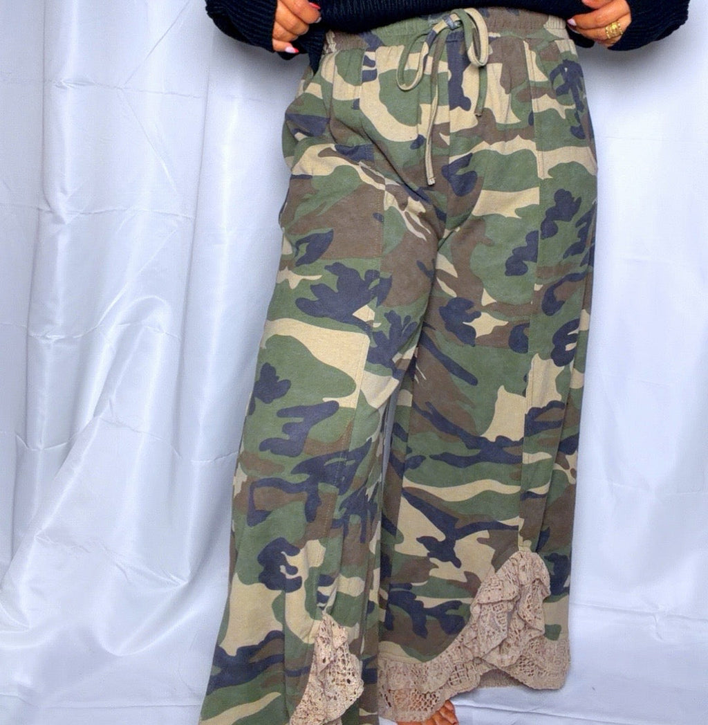 Camo & Lace Pants