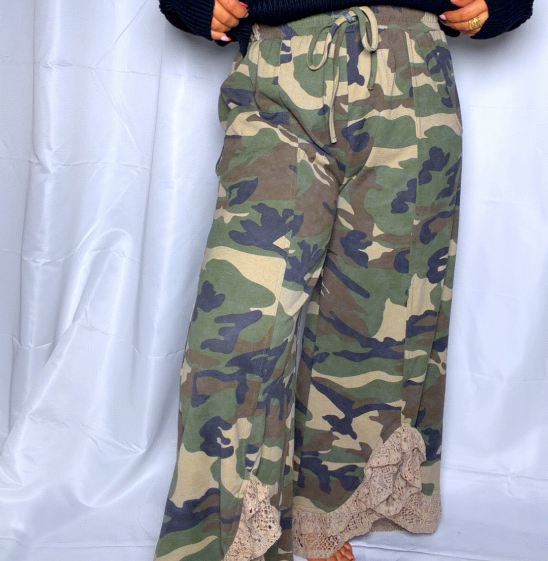 Camo & Lace Pants