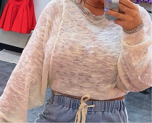 Burn Out Sweater