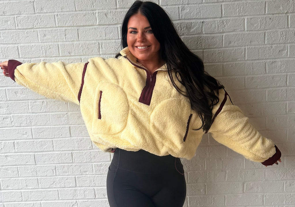 Honey & Haze Sherpa Pullover