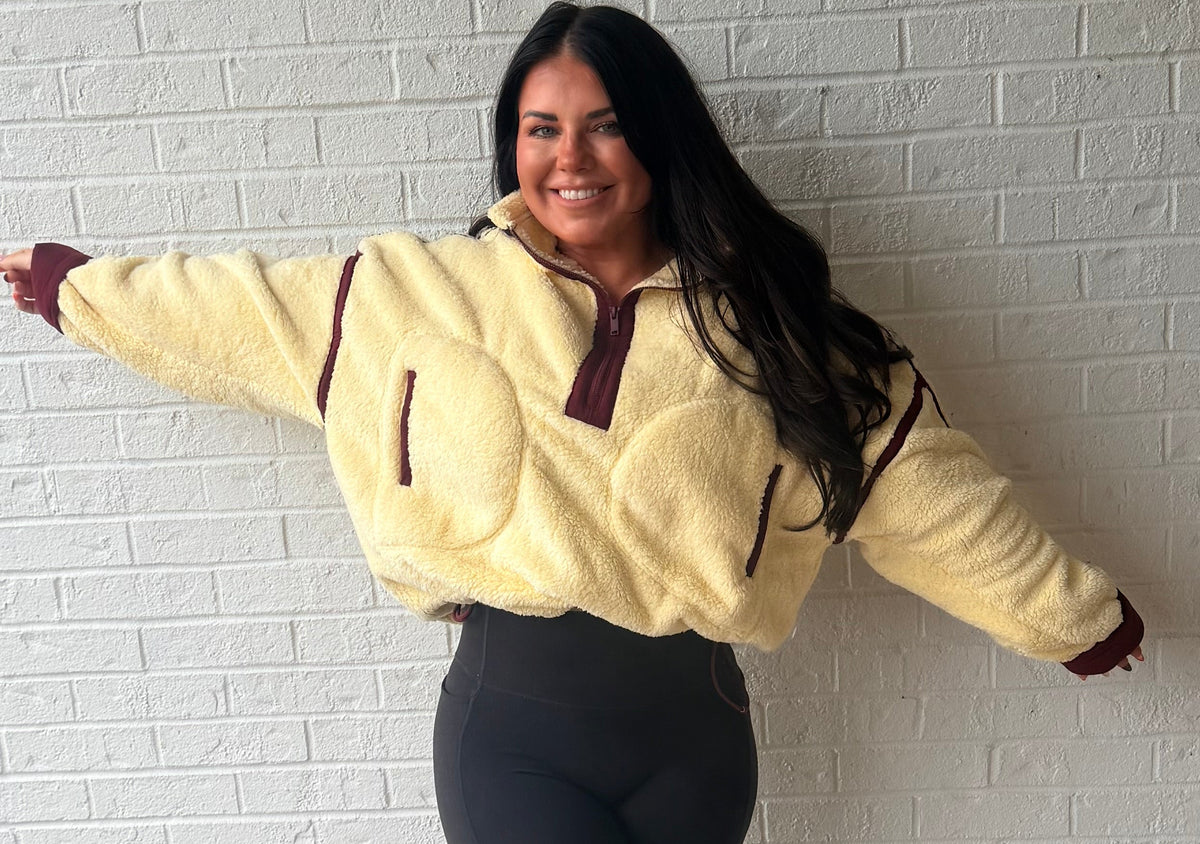 Honey & Haze Sherpa Pullover