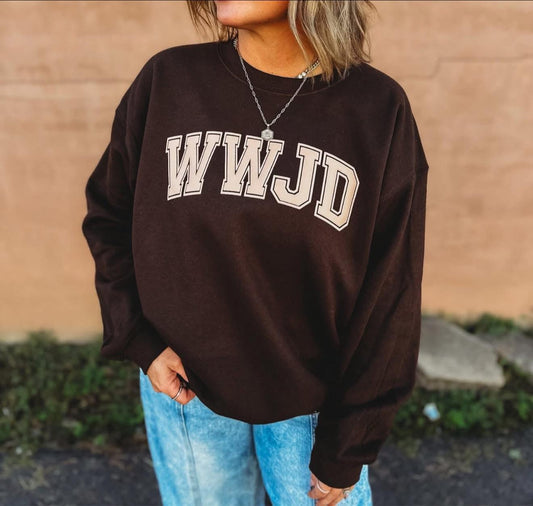Chocolate WWJD Pullover