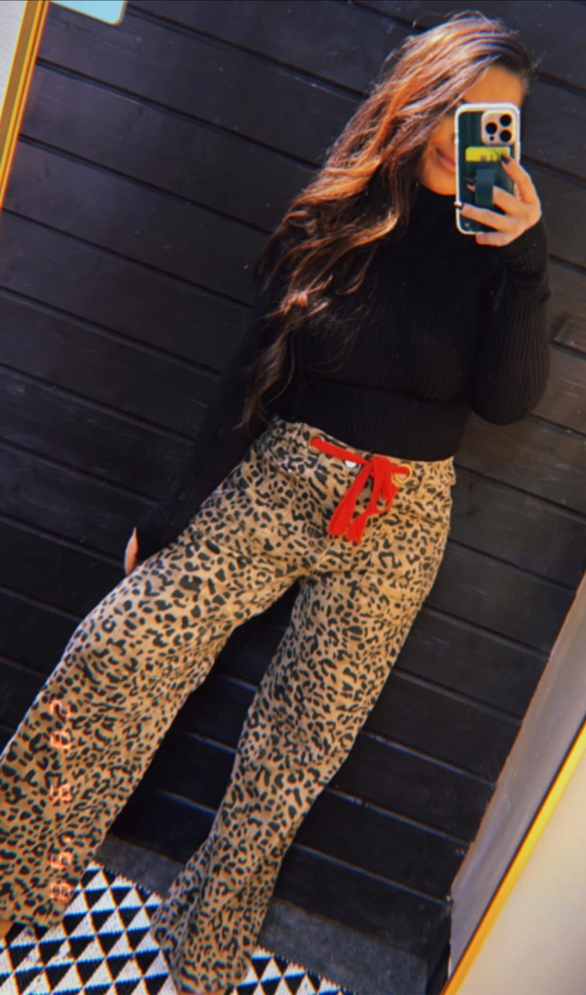 Cheetah Red Jeans