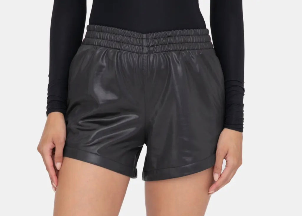 Rodeo Nights Faux Leather Shorts