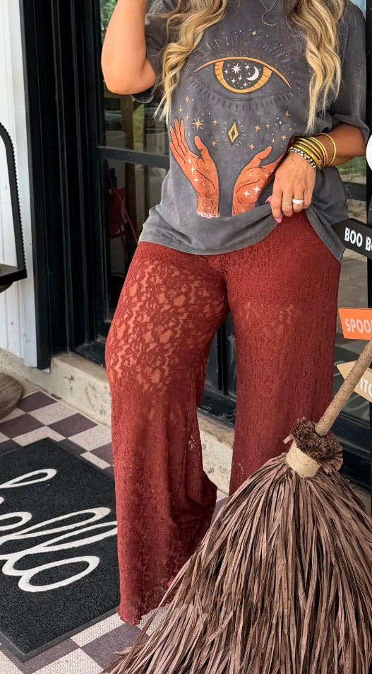 Autumn After Dark Lace Pants