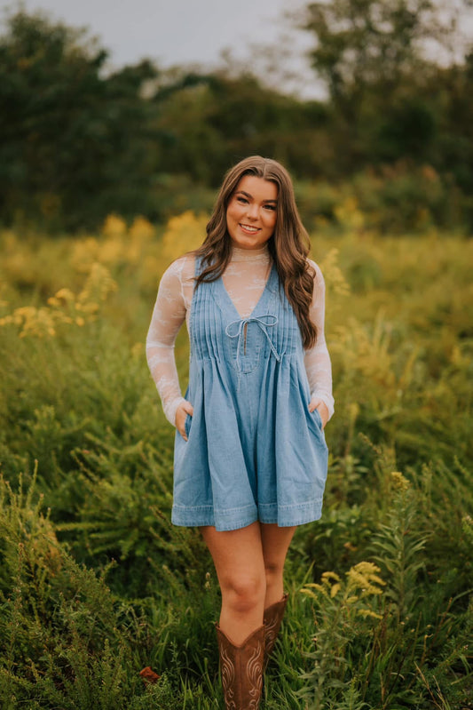 Downtown Denim Romper