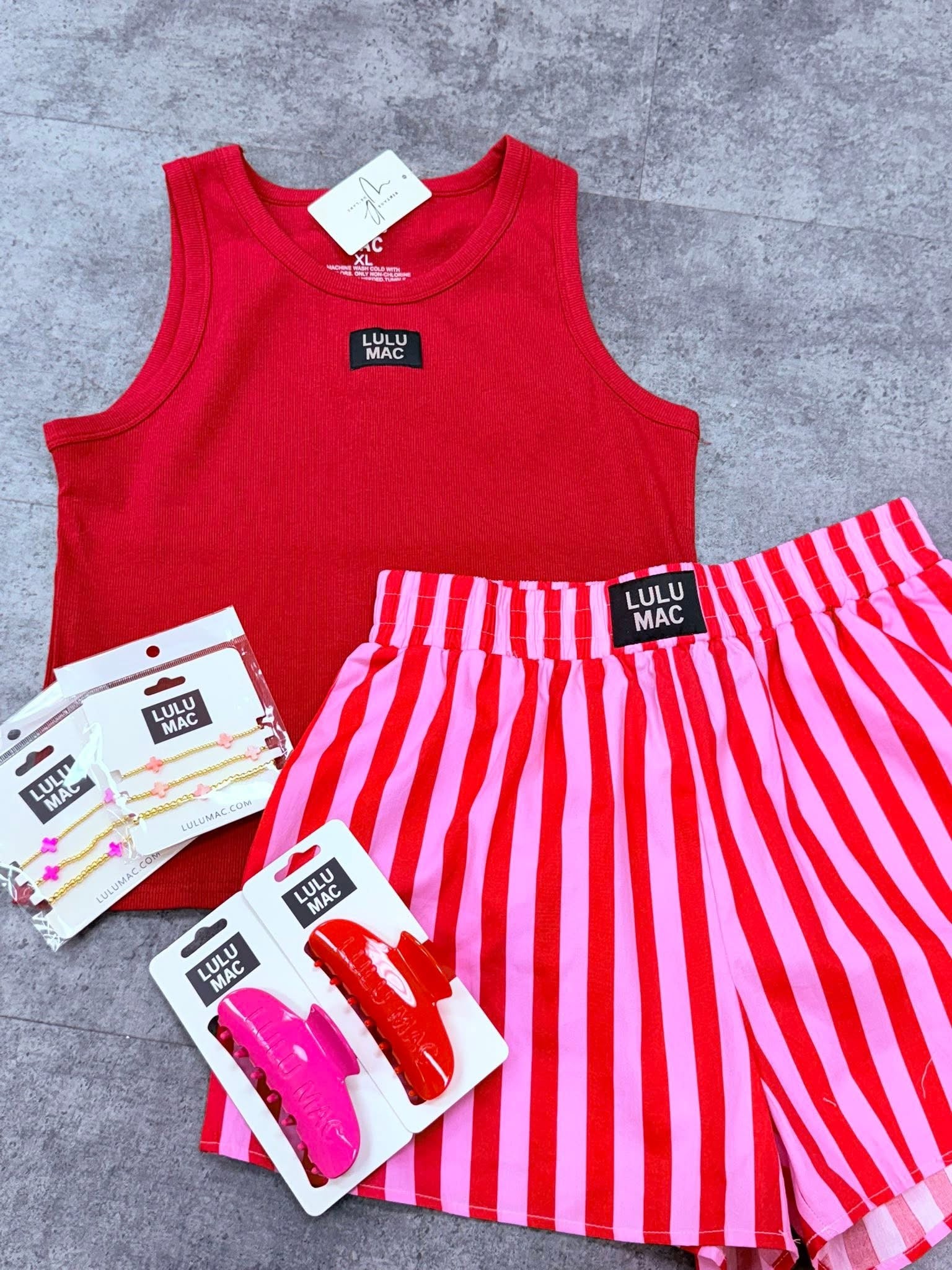 Cherry Crush Ribbed Tank
