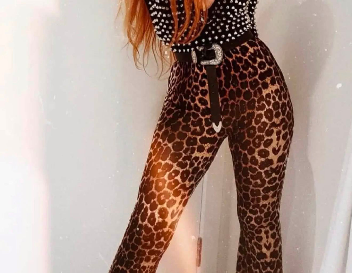 Wild Side Leopard Flare Pants